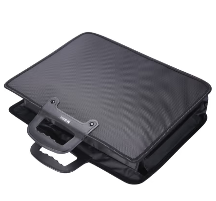 晨光(M&amp;G)文具黑色办公手提会议包 双层事务包 商务拉链袋电脑公文包 单个装ABB93098